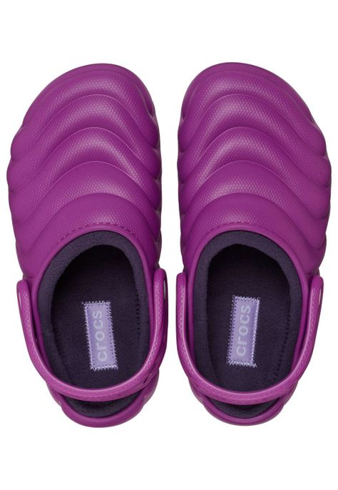 Zueco Crocs Mujer Lined Overpuff Púrpura-4