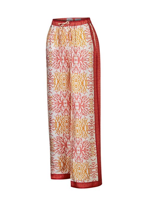 Pantalón Rayón Naranja Paloma Mujer -0