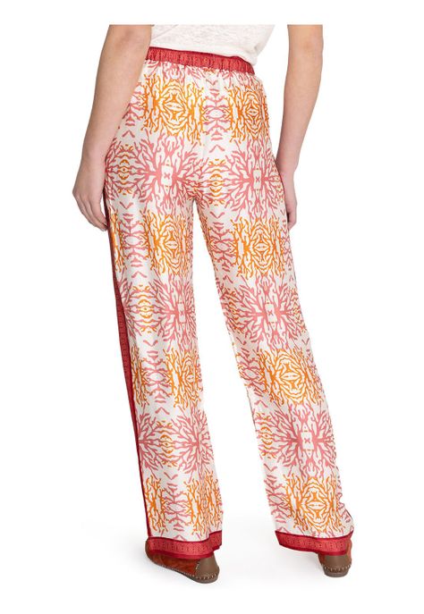 Pantalón Rayón Naranja Paloma Mujer -6