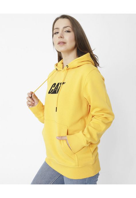 Polerón Fleece Logo Pull Amarillo Unisex-3