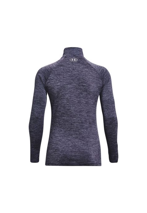 Top Mujer Tech Hlf Zip - Twist Gris-1