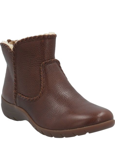 Botin Cuero Mujer Orla Marrón-0