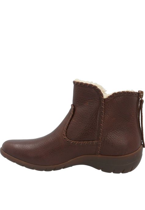 Botin Cuero Mujer Orla Marrón-4