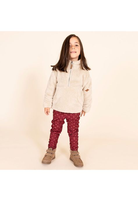 Pantalón Niña Peonía Rojo-3