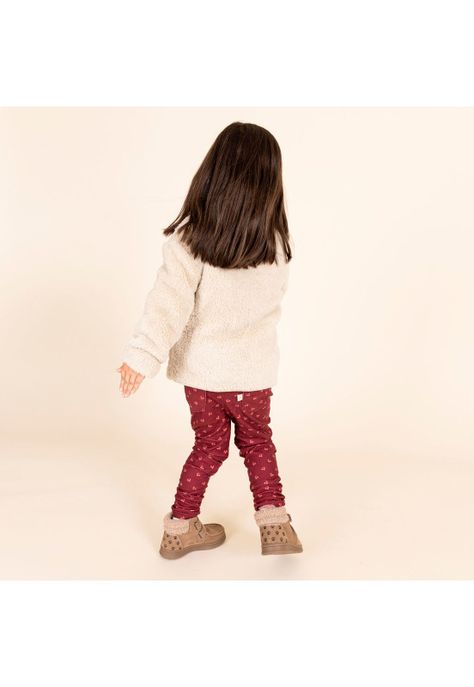 Pantalón Niña Peonía Rojo-4