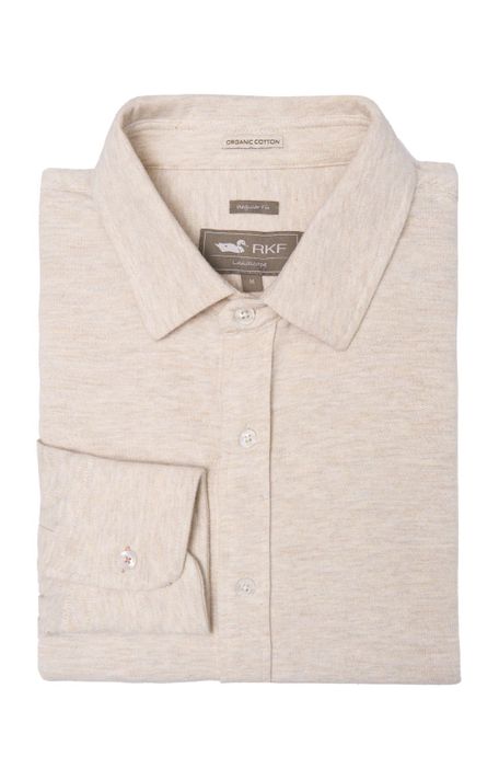 Polera M/L Hombre Piquelong Verde Claro-3