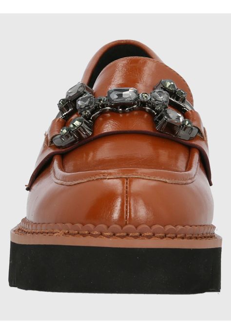 Mocasín Cuero Mujer Salone Camel-3