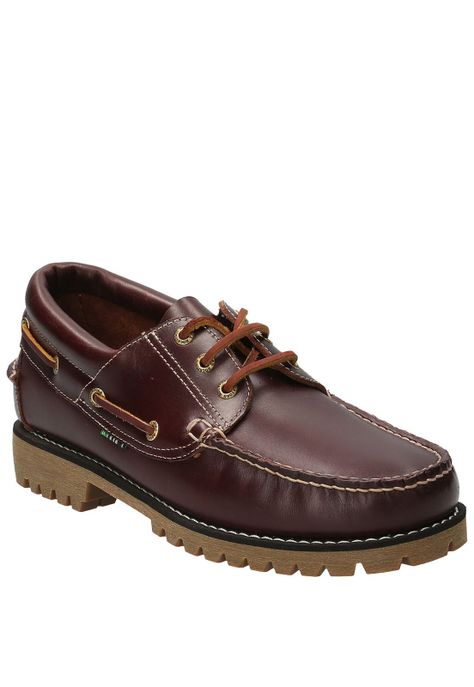 Mocasín Cuero Hombre New Rocky IV Café Oscuro-1
