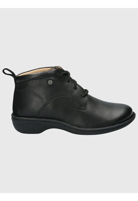 Botin Cuero Mujer Sajon Negro-1