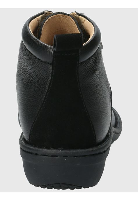 Botin Cuero Mujer Sajon Negro-6