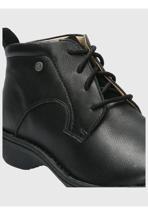 Botin Cuero Mujer Sajon Negro-8