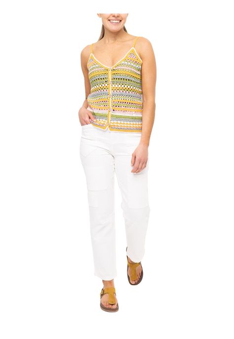 Polera Algodón Orgánic Varadero Amarillo Mujer-6