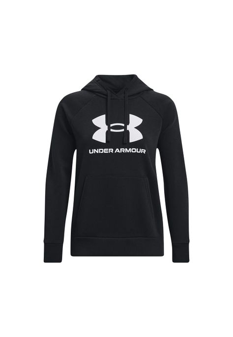 Polerón Big Logo UA Rival Negro para mujer-0