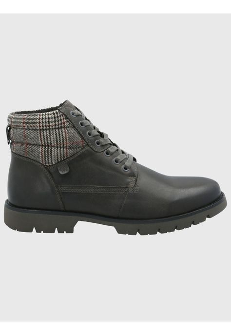 Botin Cuero Hombre Rosco Gris-1