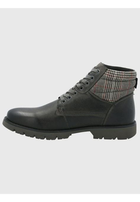 Botin Cuero Hombre Rosco Gris-5