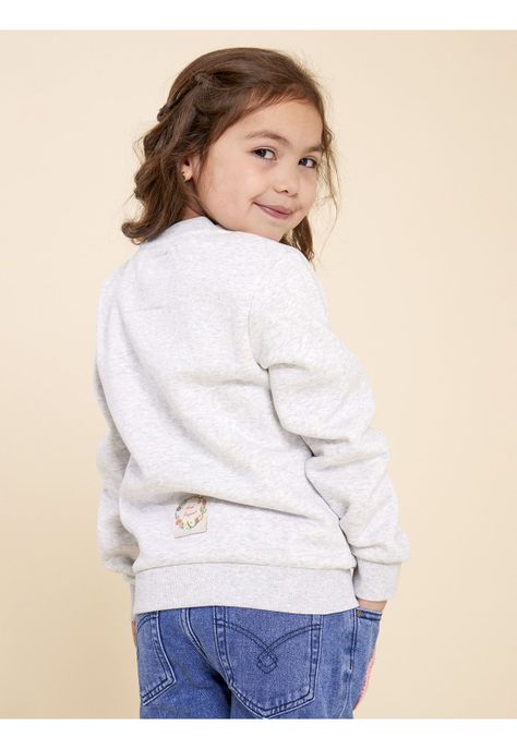 Polerón Niña Dakota Gris-5