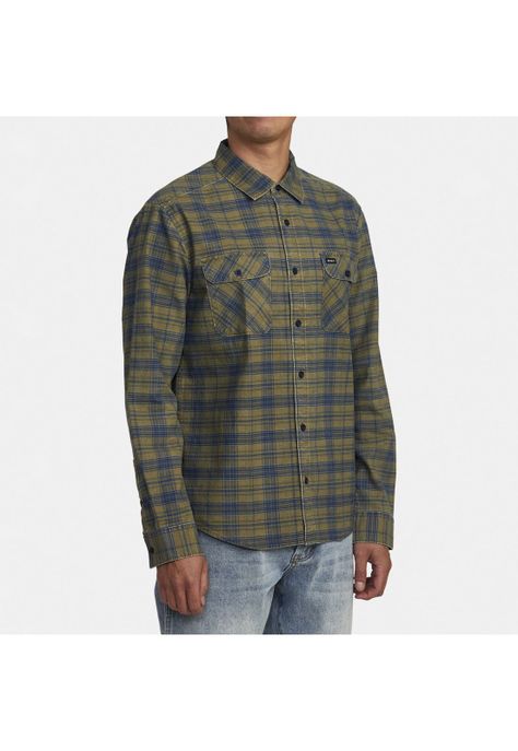 Camisa M/L Hombre Panhandle Ls Fl M Wv Verde-4