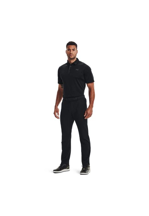 Polo UA Tech para hombre Negro-5