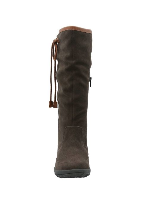 Bota Cuero Mujer New Amboro Gris-3