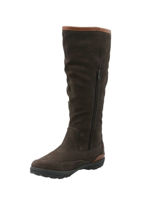 Bota Cuero Mujer New Amboro Gris-4