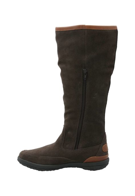Bota Cuero Mujer New Amboro Gris-5