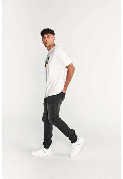 Jeans Skinny Hombre Triblend Stretch Denim Gris CAT-4