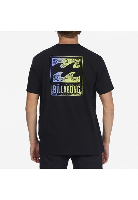 Polera M/C Hombre Crayon Wave M Tees Negro-1