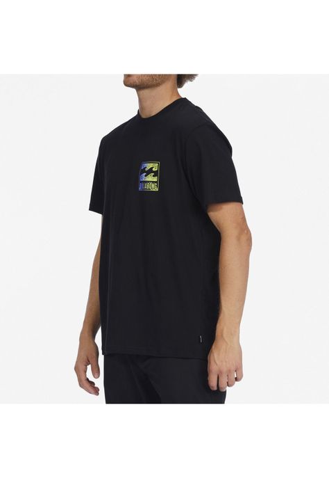 Polera M/C Hombre Crayon Wave M Tees Negro-2