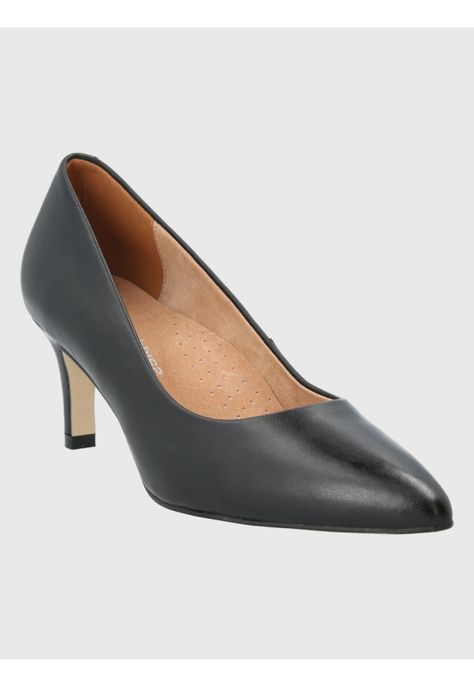 Zapato Cuero Negro Mujer Arosa -0