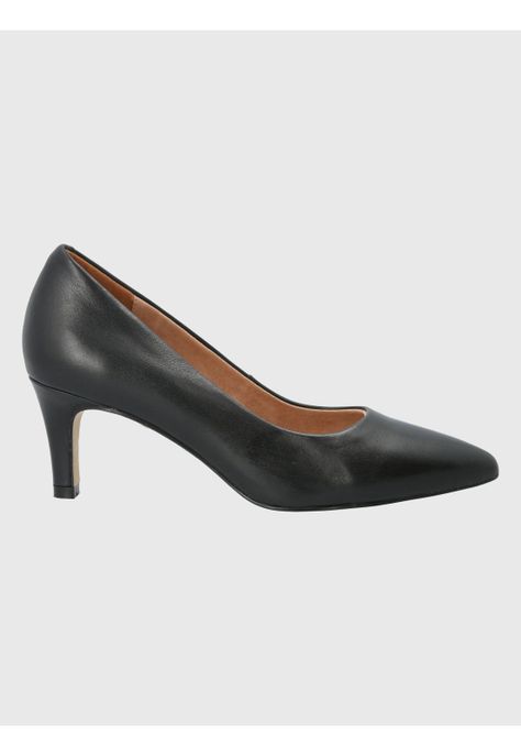 Zapato Cuero Negro Mujer Arosa -1