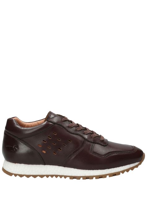 Zapatilla Cuero Hombre Graig Café Oscuro-0