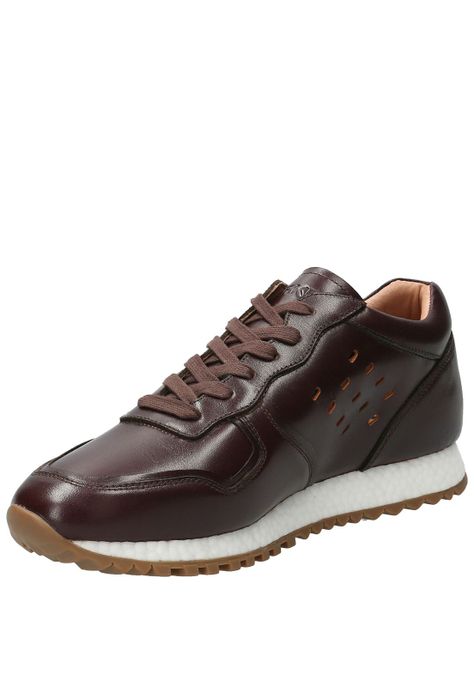 Zapatilla Cuero Hombre Graig Café Oscuro-4