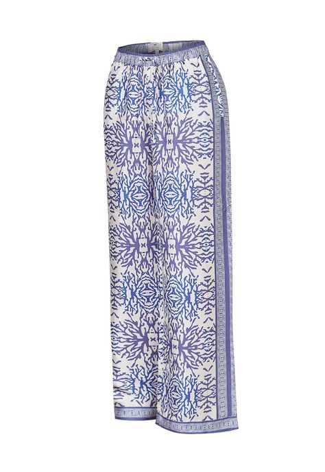 Pantalón Rayón Morado Paloma Mujer -0