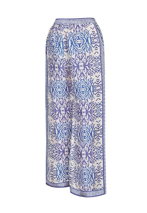Pantalón Rayón Morado Paloma Mujer -1