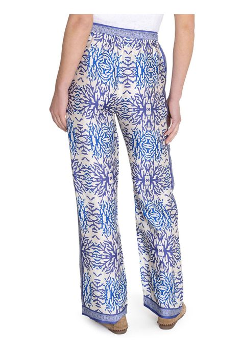 Pantalón Rayón Morado Paloma Mujer -6