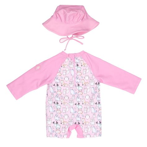 Set Traje Baño + Gorro Bebé Matilda (3-18 Meses) Rosa-4