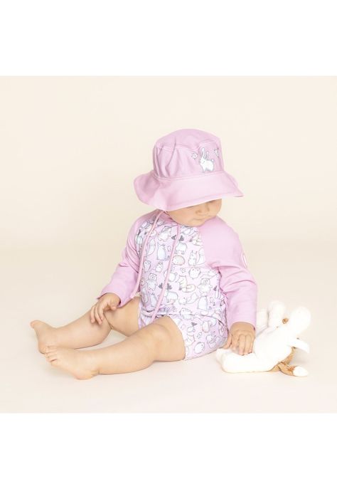 Set Traje Baño + Gorro Bebé Matilda (3-18 Meses) Rosa-1
