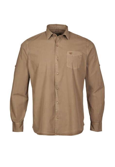 Camisa Algodón Orgánico Hombre Leeds Verde-0