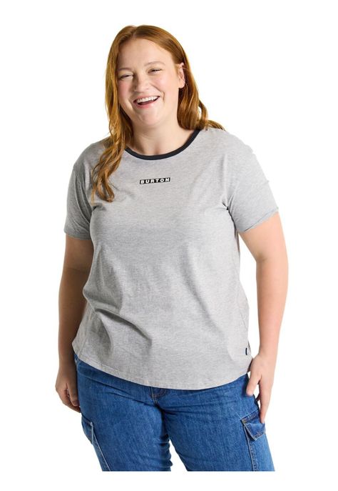 Polera Manga Corta Mujer Vault Gris-1
