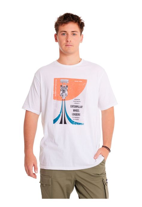 Polera Manga Corta Hombre Renwd Enrgy Graph2 Blanco-5