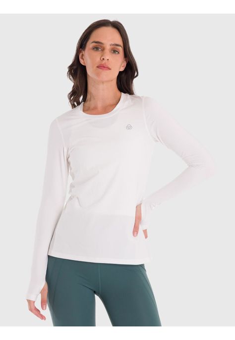 Polera primera capa Mujer First Layer Blanco-4