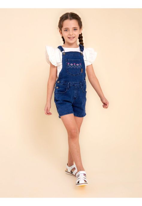 Jardinera Niña Julieta Denim-1