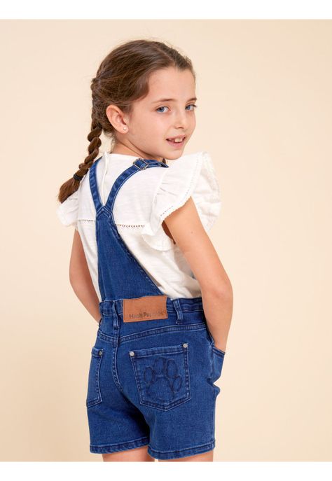 Jardinera Niña Julieta Denim-4