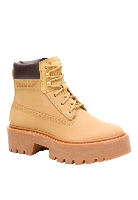 Botin Cuero Mujer Colorado Max 6 Zip Café Claro-0