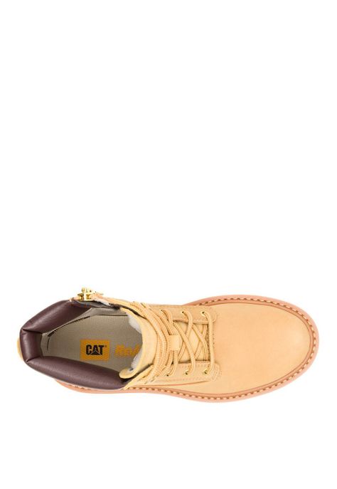 Botin Cuero Mujer Colorado Max 6 Zip Café Claro-6