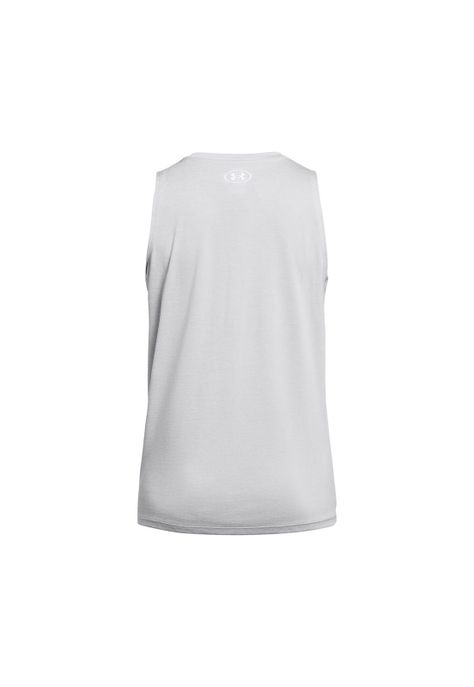 Polera sin mangas UA Tech Twist mujer Gris-1