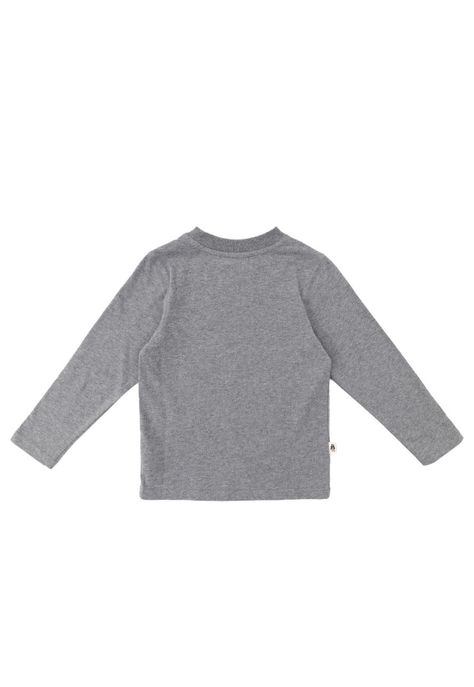 Polera Manga Larga Imagine Niño Gris-5