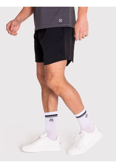 Short deportivo Hombre 2-en-1 Negro-2