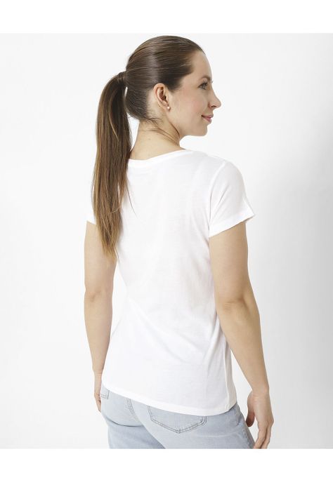 Polera M/C Rooted In Tradition Blanco Mujer-1