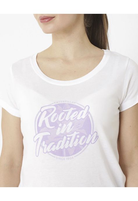 Polera M/C Rooted In Tradition Blanco Mujer-4
